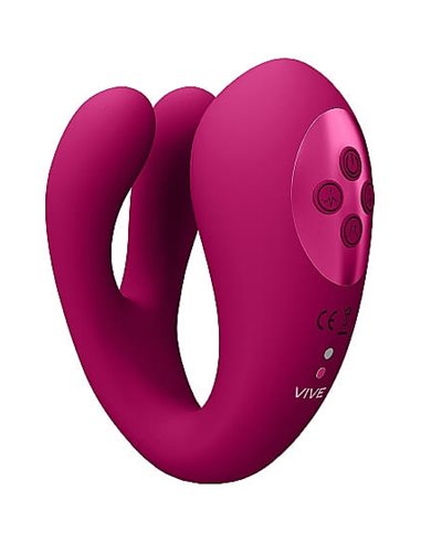 Vive Triple Action Vibrator with Clitoral Pulse Wave Pink