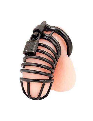 BlueLine Deluxe Chastity Cage Black