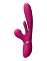 Vive Thrusting Gspot Flapper, PulseWave Clit Stimulator Pink