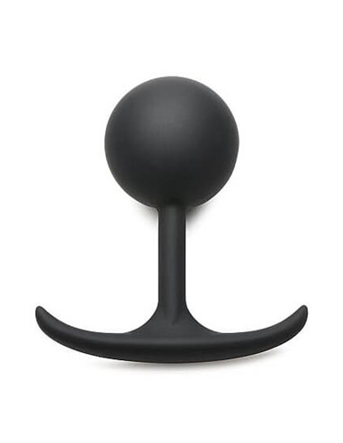 Heavy Hitters Comfort Plugs Silicone Weighted Round Plug 4.7 Black