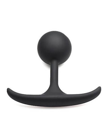 Heavy Hitters Comfort Plugs Silicone Weighted Round Plug 3.9 Black