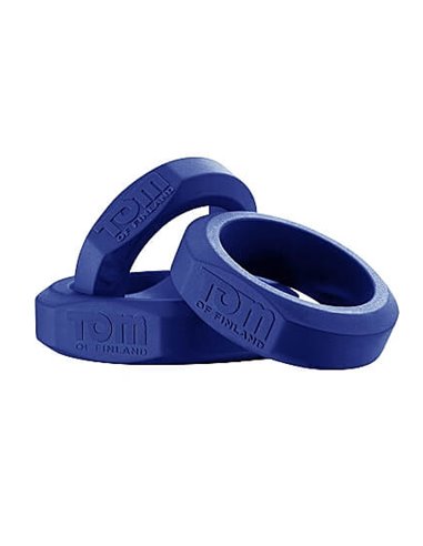 Tom of Finland 3 Piece Silicone Cock ring Set