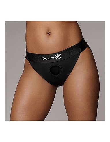 Ouch Vibrating Strap-on Panty Harness Open Back M/L