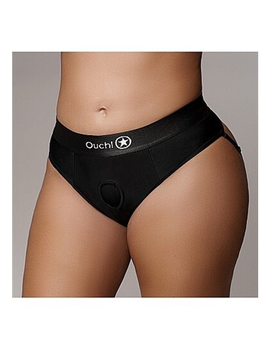 Ouch Vibrating Strap-on Thong with Removable Straps XL/XXL