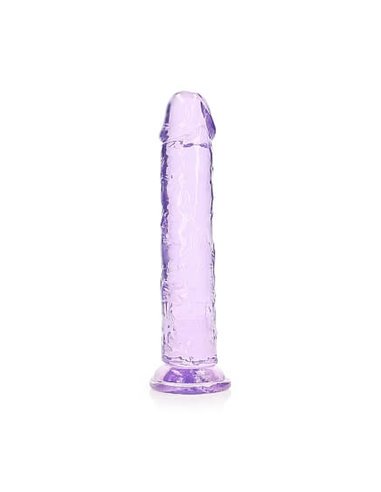 RealRock Straight Realistic Suction Cup 23 Purple