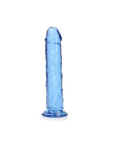 RealRock Straight Realistic Suction Cup 23 Blue