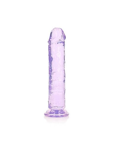 RealRock Straight Realistic Suction Cup 20 Purple
