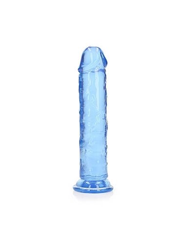 RealRock Straight Realistic Suction Cup 20 Blue
