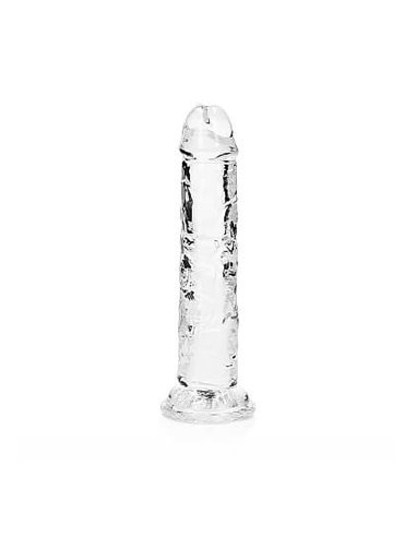 RealRock Straight Realistic Dildo Suction Cup 14.5 Transparent