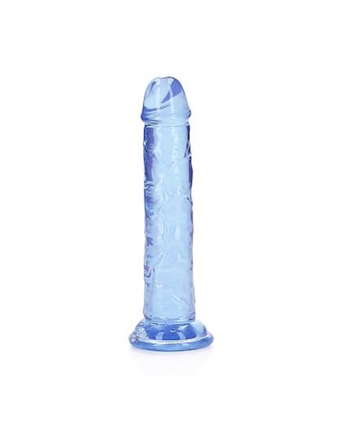 RealRock Straight Realistic Dildo Suction Cup 14.5 Blue