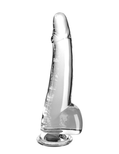 Pipedream King Cock Clear 10 with Balls Transparent