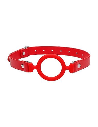 Ouch Silicone Ring Gag with Leather Straps