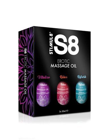 Stimuli 8 S8 Massage Oil Box 3 x 50 ml