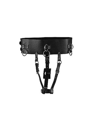 Ouch Belt With Vibrator Holder Black