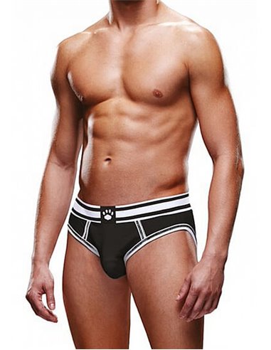 Prowler Open Brief Black and White XL