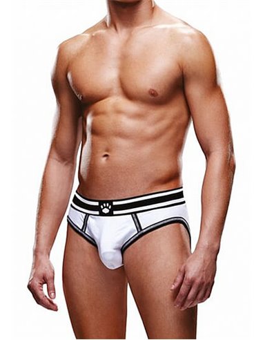 Prowler Open Brief White and Black Xs