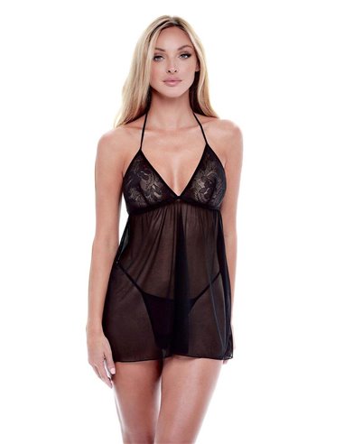 Baci Eco Lace and Mesh Chemise M/L