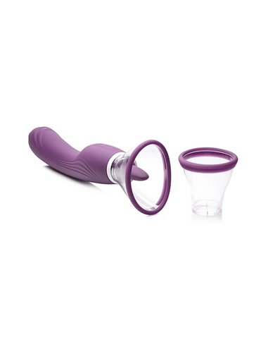 Lickgasm 8x Licking and Sucking Vibrator Purple