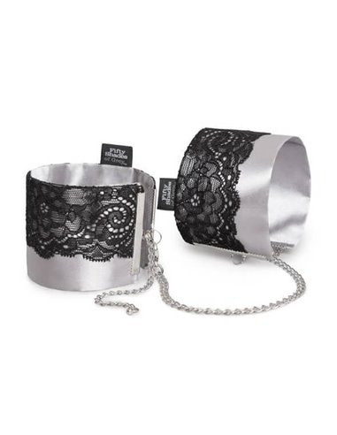 Fifty Shades of Grey Play Nice Satin and Lace Wrist Cuffs
