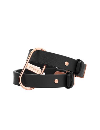 Crave Icon Cuffs Black Rose Gold