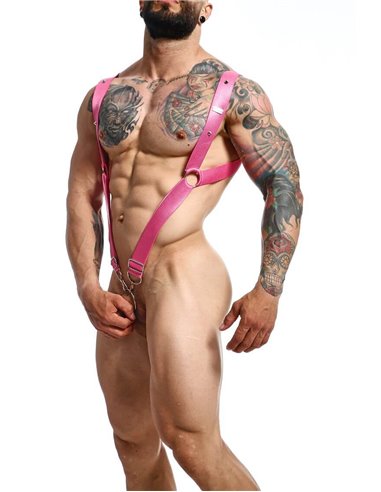 MOB Dngeon Straight Back Harness Pink