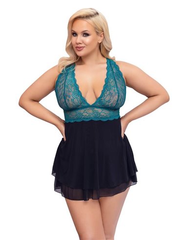 Cottelli Collection Short babydoll in a two-piece look XL