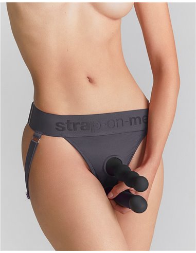 Strap-on-me Harness Unique Strap-on Harness One Size Grey
