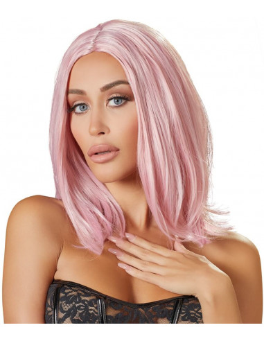Cottelli Collection Wig Shoulder-length Pink Bob