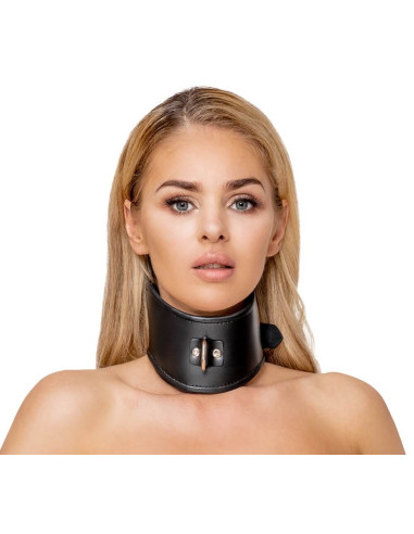 Bad Kitty Wide collar in a stylish leather look