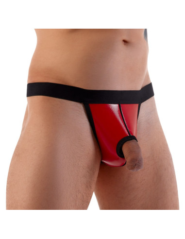 Svenjoyment Vinyl thong with a swell Function S/M