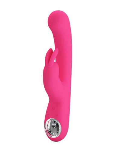 Pretty Love Lamar Rabbit Vibrator with Digital Led Display Pink