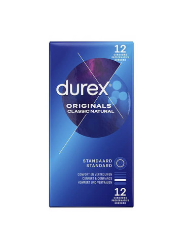 Durex Originals Classic Natural Condoms 12 pcs
