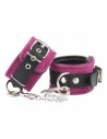 Rimba Anklecuffs with carabine hooks pink