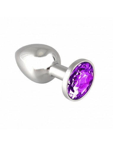 Rimba Butt plug small with purple cristal