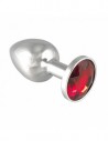 Rimba Butt plug small with red cristal