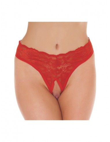 Amorable Open lace thong red