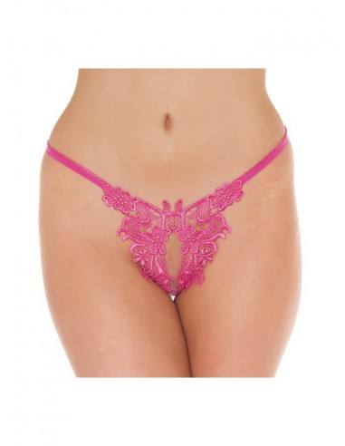 Amorable open pink thong