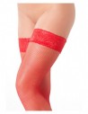 Amorable red Hold-up fishnet stockings 
