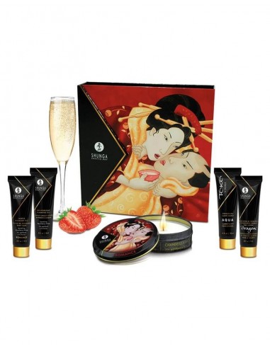 Shunga Geisha Secret Kit Sparkling Wine Strawberry