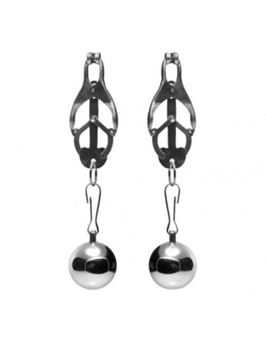 Master Series Deviant monarch Weighted nipple clamps