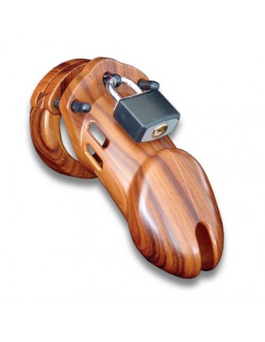 CB-6000 Chastity cage wood 35 mm