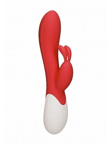Shotstoys Heat flame Rechargeable heating G-spot rabbit vibrator red
