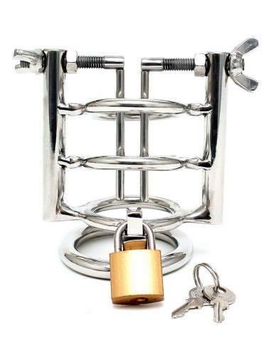 Rimba Urethral stretcher with cockring and padlock