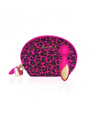 Rianne S Essentials Lovely leopard mini wand pink