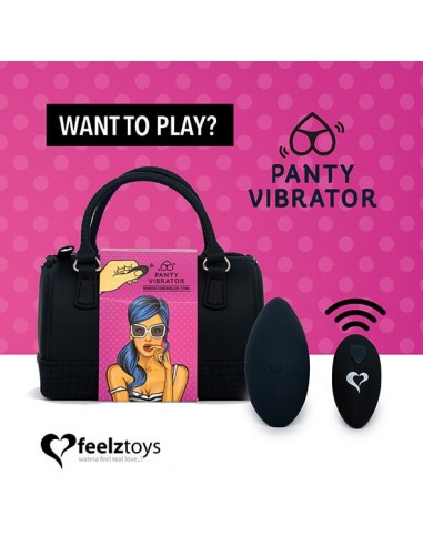 Feelztoys Panty vibe remote controlled vibrator black