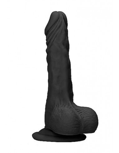 Real Rock Realistic dildo with balls 23 cm black