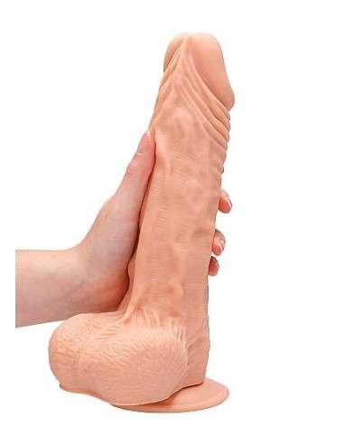 Real Rock Realistic Dildo with balls 25 cm white