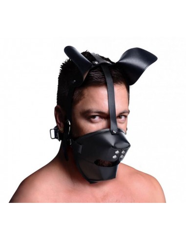 Master Series Puppy Play mask with ball gag