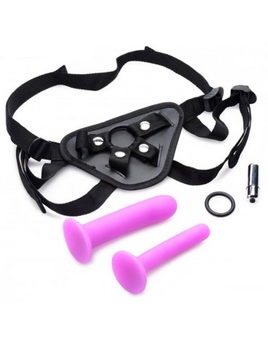 Strap U Double G deluxe vibrating strap-on set