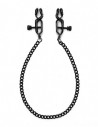 Rimba Twist Black Nipple clamps with chain